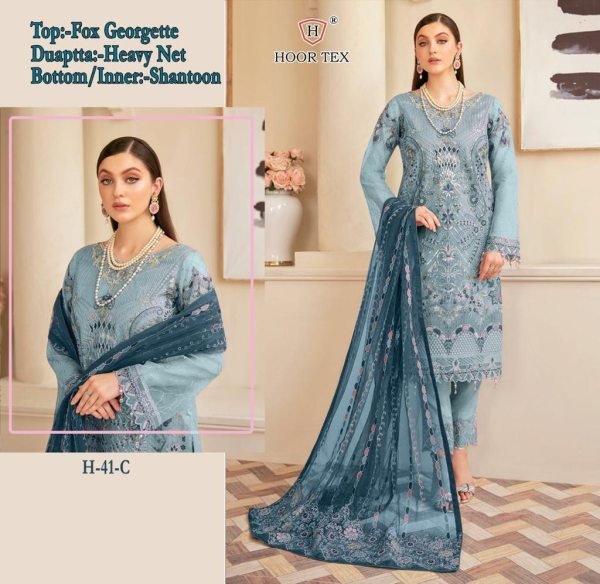 H41 heavy georgette pakisatani suit  Pakistani Suits Wholesale