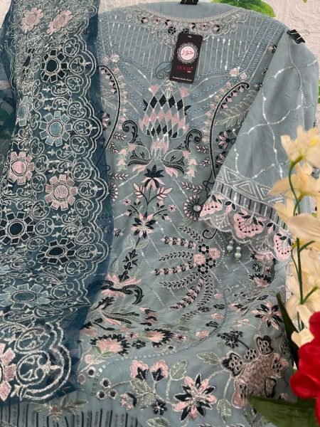 H41 heavy georgette pakisatani suit  Pakistani Suits Wholesale