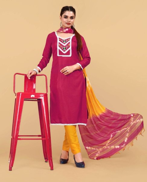 HAKOBA LACE SALWAR KAMEEZ FOR FESTIVE SEASONS Cotton Dress Material