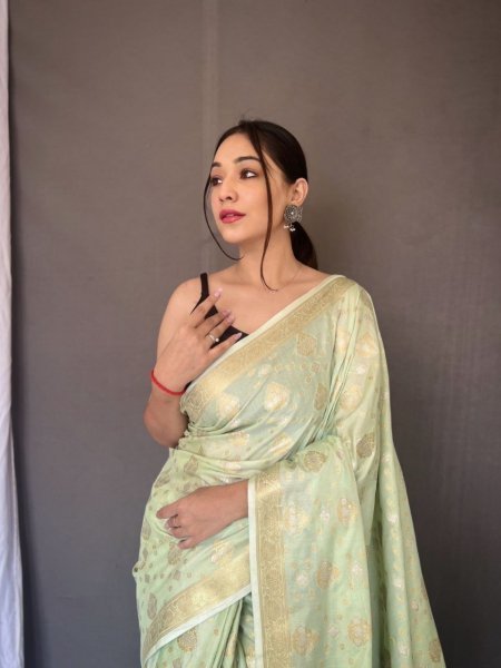 Hasti Special  Muslin Soft Silk Woven Saree Silk Sarees Wholesale