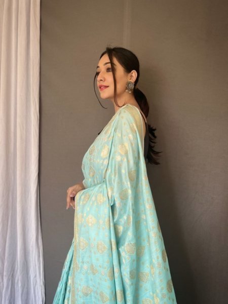 Hasti Special  Muslin Soft Silk Woven Saree Silk Sarees Wholesale