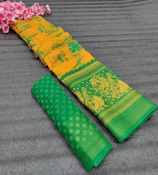 HD Shibori Style Print Cotton Saree With Zari Weaving Border  Cotton Sarees Wholesale