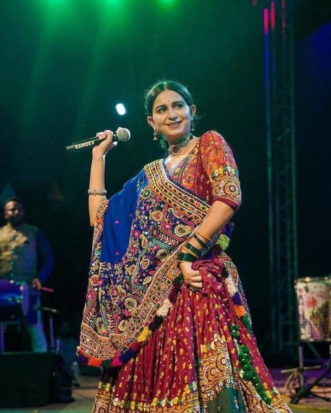 HEAVY BUTTER SILK WITH DIGITAL PRINT Navratri Lehenga Choli  Navratri Lehnega Choli