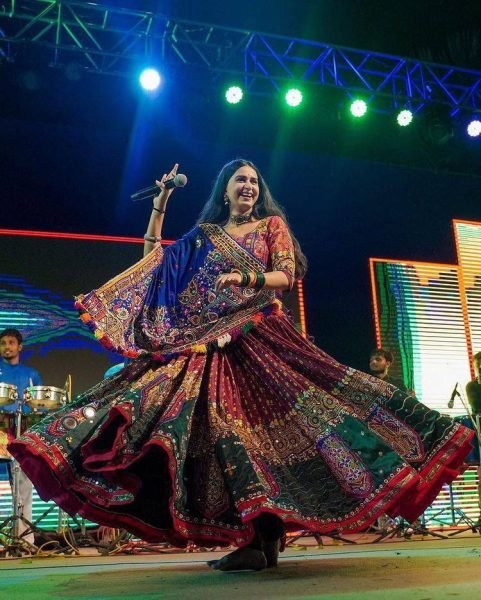 HEAVY BUTTER SILK WITH DIGITAL PRINT Navratri Lehenga Choli  Navratri Lehnega Choli