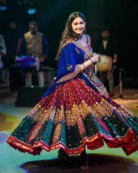 HEAVY BUTTER SILK WITH DIGITAL PRINT Navratri Lehenga Choli  Navratri Lehnega Choli
