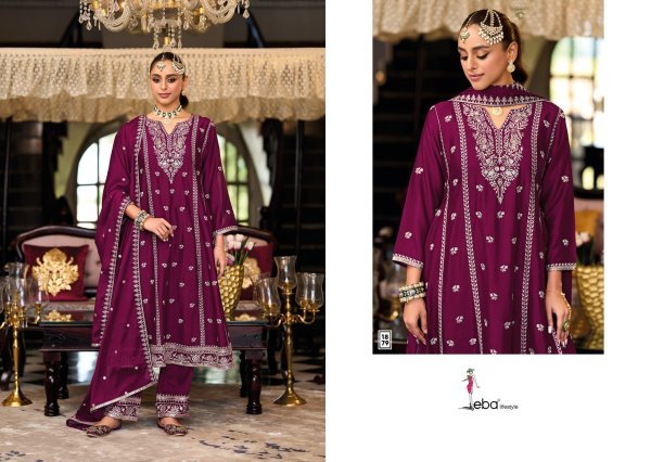 Heavy Chinon Luxury Wear Designer Embroidered Set with Top Dupatta Pant for Festive Glamour Designer Plazzo Salwar Suits Wholesale