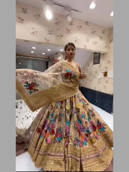 Embroidery work georgette wedding wear lehenga choli Bollywood Lehenga Choli