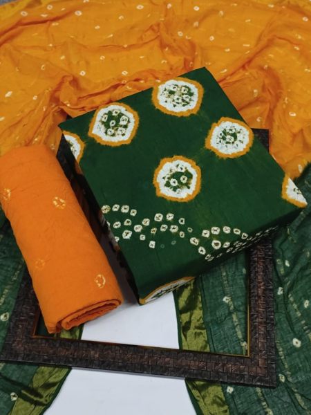 Tie Dye Bandhani Dress Material/cotton Handmade Handicraft Suit/bandhani  Salwar Suit Dupatta/bandhani Suits Online at Best Prices in the USA - Etsy