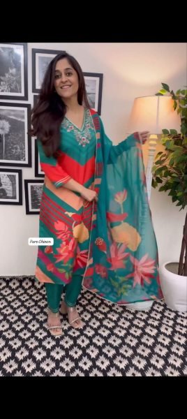 New Designer Heavy Dress 3 Piece Kurti Set