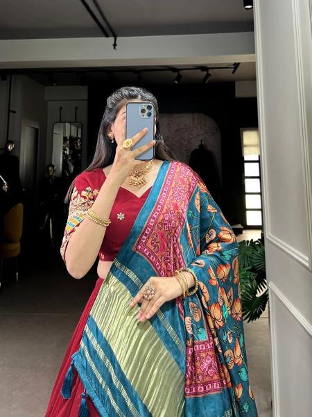 Heavy Embroidered Georgette Lehenga Choli with Gaji Silk Dupatta At Manufacturer Rate Designer Lehenga Choli