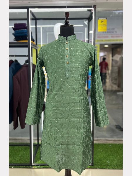 Heavy Embroidery Mens Coton Kurta Pajama Collection Kurta Pajama Wholesale