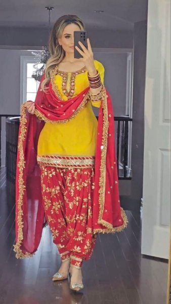 Heavy Embroidery Sequence Work Faux Georgette Salwar Suist  Ready To Wear Collection