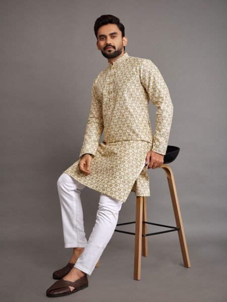 Heavy Embroidery Silk Mens Kurta Pajama Kurta Pajama Wholesale