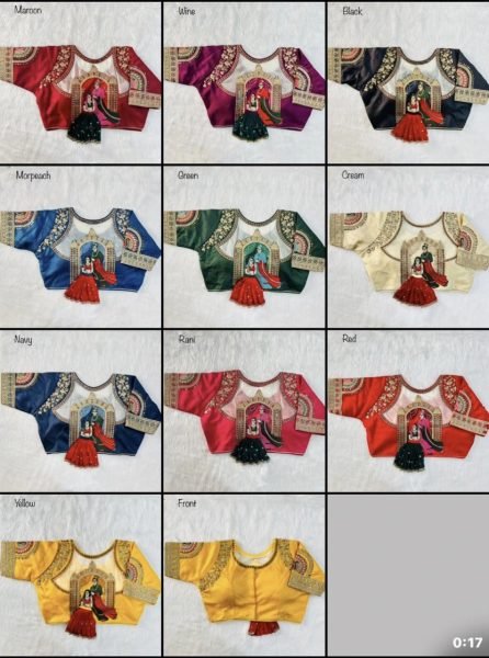Heavy Embroidery Work  Bridal Blouse Blouse Collection