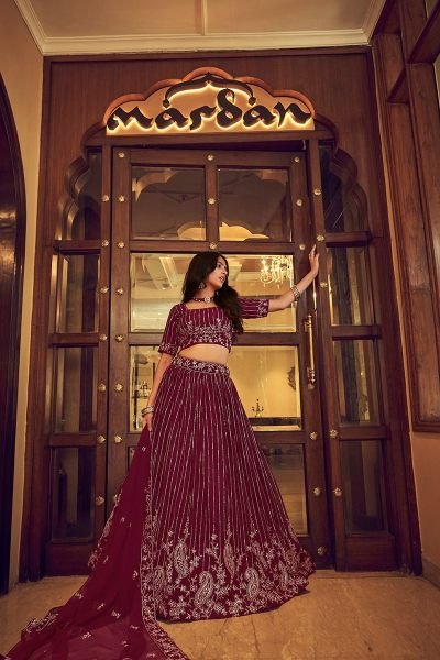 Heavy Faux Georgette Designer Lehenga Choli Bridal Lehenga Choli