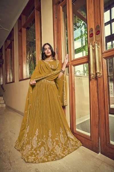 Heavy Faux Georgette Designer Lehenga Choli Bridal Lehenga Choli