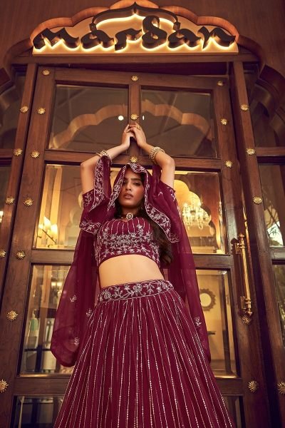 Heavy Faux Georgette Designer Lehenga Choli Bridal Lehenga Choli