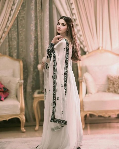 Heavy Faux Georgette Embroidered Anarkali Gown with Sequins  & Dupatta Ready to Wear Set at Exporter from Surat Anarkali Kurtis 