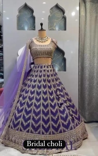 Heavy Faux Gorgette Lehenga Choli With Sequence And Embroidered Work  Designer Lehenga Choli