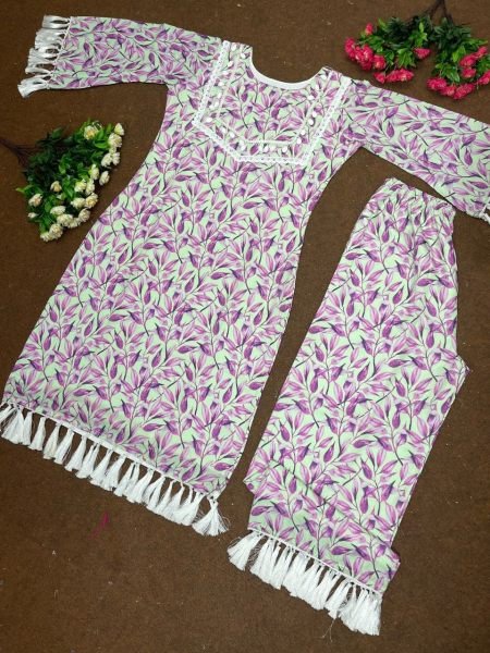 Heavy Fox Georgette Kurta Set With Hand Work  Kurti With Bottom Wholesale