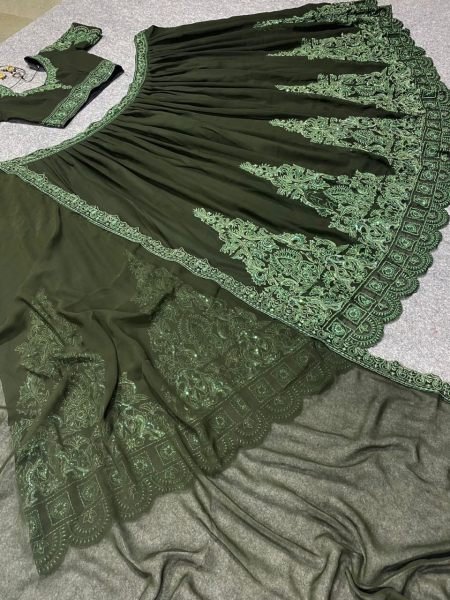 Heavy Fox Georgette Lehenga Choli With Sequence Work Designer Lehenga Choli
