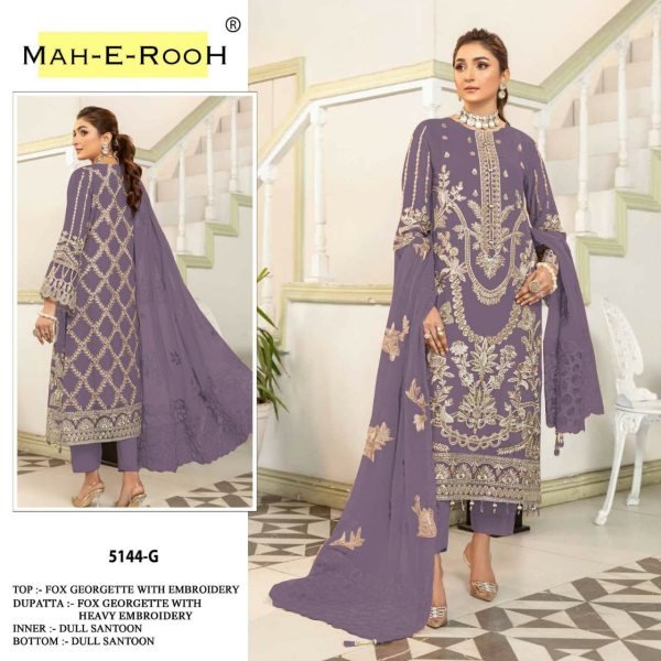 Pakistani Salwar Suit With Heavy Fox Georgette Thread Embroidery Hand Work Available In Lowest Price Pakistani Suits Wholesale