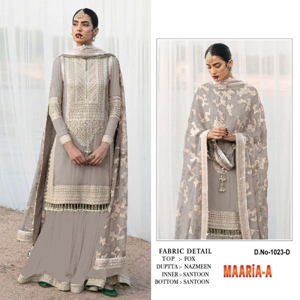 Heavy Fox Georgette With Embroidery Sequence Work With Stone & Mirror Work Pakistani Suit Pakistani Suits Wholesale