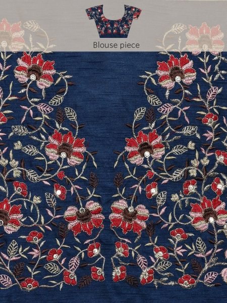 Heavy Georgette With Beautiful Embroidery Sequence Work Saree  Georgette Sarees Wholesale