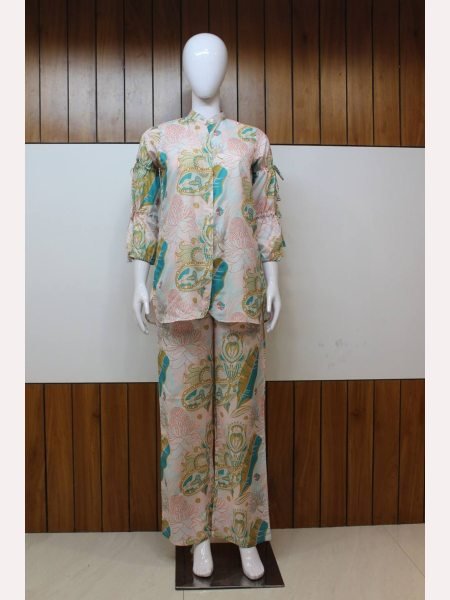 Heavy Muslin With Digital Printed Work Co Ord Set CO ORD Sets