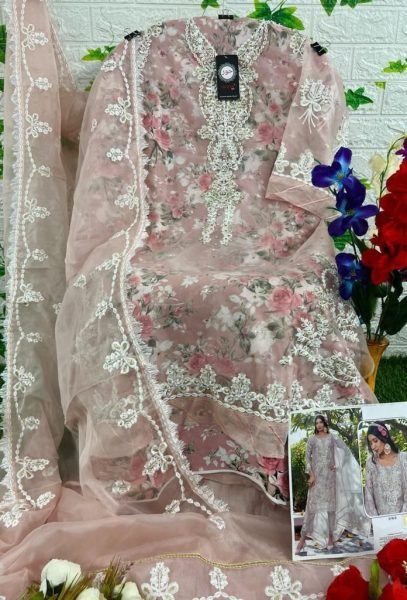 Heavy Organza Pakistani Suits  Pakistani Suits Wholesale