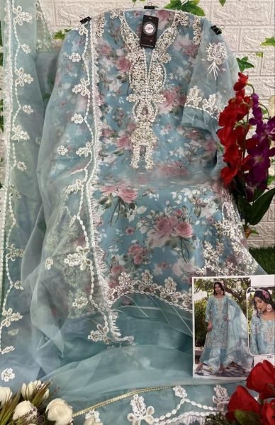 Heavy Organza Pakistani Suits  Pakistani Suits Wholesale