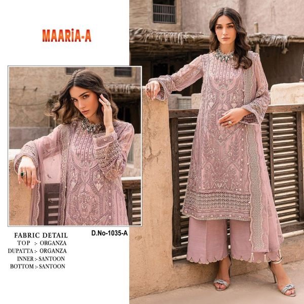 Heavy Organza With Embroidery Sequence Work with Stone Pakistani Suit Collection  Pakistani Suits Wholesale