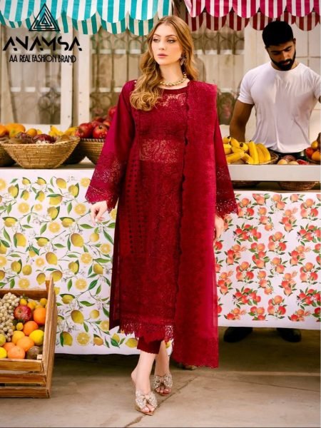 Heavy Pure Export Quality Jaam Cotton Embroidered Suits  Cotton Salwar Kameez Wholesale