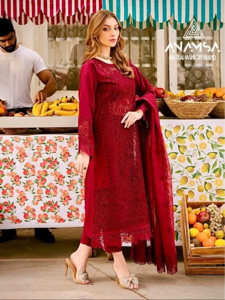 Heavy Pure Export Quality Jaam Cotton Embroidered Suits  Cotton Salwar Kameez Wholesale