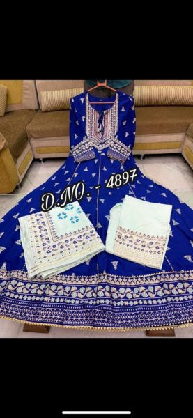 Heavy Rayon Fabric In kurti, Pant & Dupatta Jaipuri Cotton Kurtis Wholesale