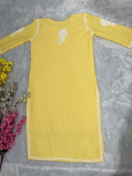 Heavy Rayon Kurti And Pant  Ready To Wear Collection