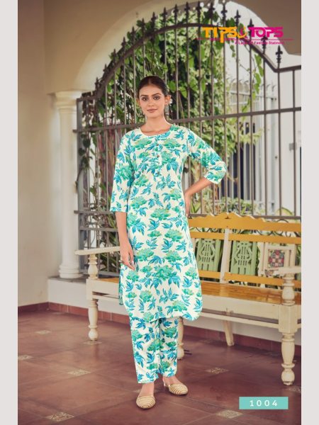 Heavy Reyon Print Full Co ord Set Collection  Full Set Kurti