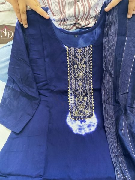 Heavy Shibori Work Kurti With Duppta  Kurti With Dupatta Wholesale