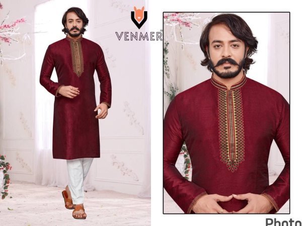Heavy silk with embroidery work party wear Kurta Pajama Collection  Kurta Pajama Wholesale