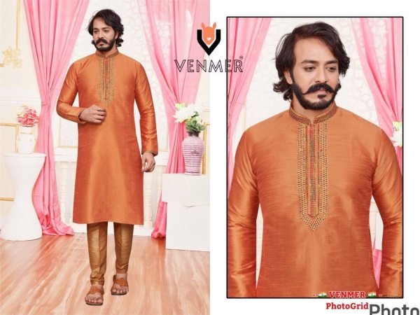 Heavy silk with embroidery work party wear Kurta Pajama Collection  Kurta Pajama Wholesale