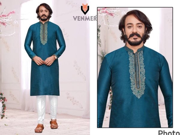 Heavy silk with embroidery work party wear Kurta Pajama Collection  Kurta Pajama Wholesale