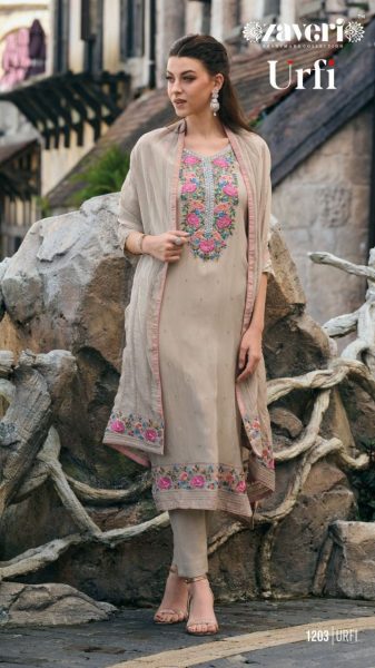 Heavy (soft) organza with fancy embroidery  work with khatali work Suit Collection Churidar Salwar Suits Wholesale