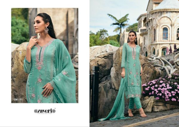 Heavy (soft) organza with fancy embroidery  work with khatali work Suit Collection Churidar Salwar Suits Wholesale