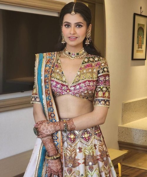 Heavy Taffeta Silk Printed Lehenga Choli With Mirror Work  Navratri Lehnega Choli