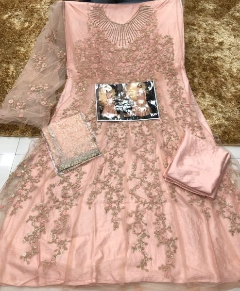 Heavyy Net With Jari Embrodery Long Anarkali Collection in Best Rate Anarakali Gown Wholesale