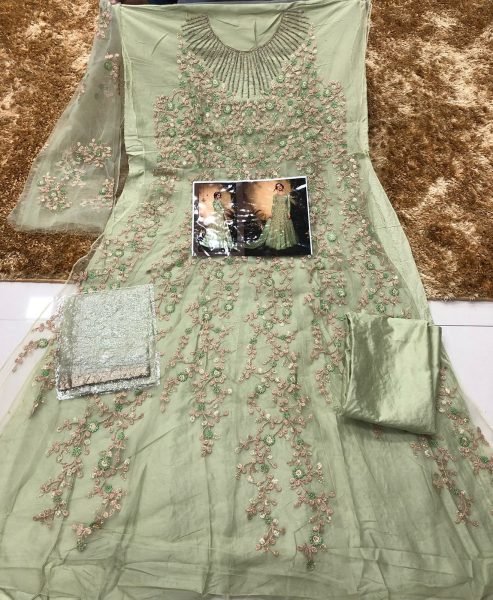 Heavyy Net With Jari Embrodery Long Anarkali Collection in Best Rate Anarakali Gown Wholesale
