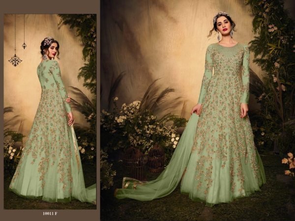 Heavyy Net With Jari Embrodery Long Anarkali Collection in Best Rate Anarakali Gown Wholesale