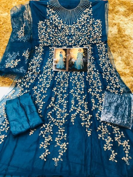 Heavyy Net With Jari Embrodery Long Anarkali Collection in Best Rate Anarakali Gown Wholesale