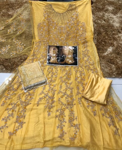 Heavyy Net With Jari Embrodery Long Anarkali Collection in Best Rate Anarakali Gown Wholesale