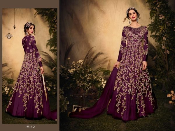 Heavyy Net With Jari Embrodery Long Anarkali Collection in Best Rate Anarakali Gown Wholesale